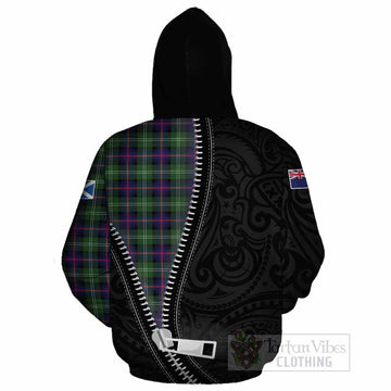 Sutherland Tartan Cotton Hoodie New Zealand Pattern Unique Zipper Stylized
