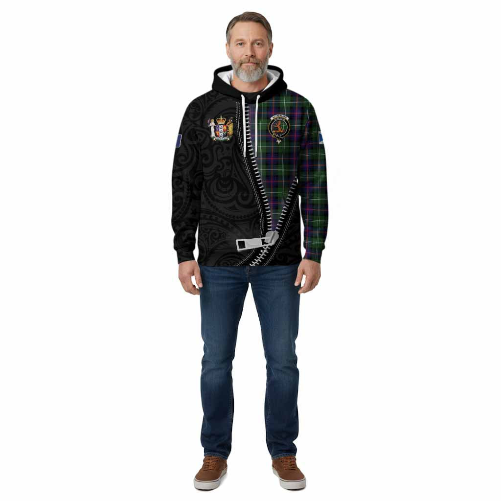 Sutherland Tartan Cotton Hoodie New Zealand Pattern Unique Zipper Stylized