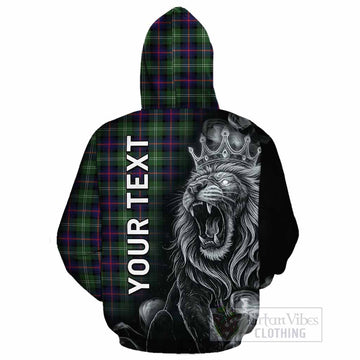 Sutherland Tartan Cotton Hoodie Roaring Lion Heritage