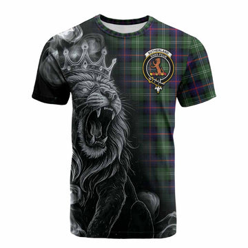 Sutherland Tartan Cotton T-shirt Roaring Lion Heritage