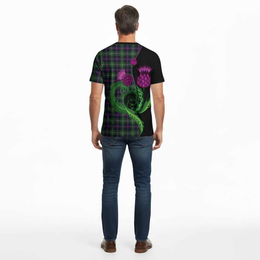 Sutherland Tartan Cotton T-shirt Traditional Scottish Thistle