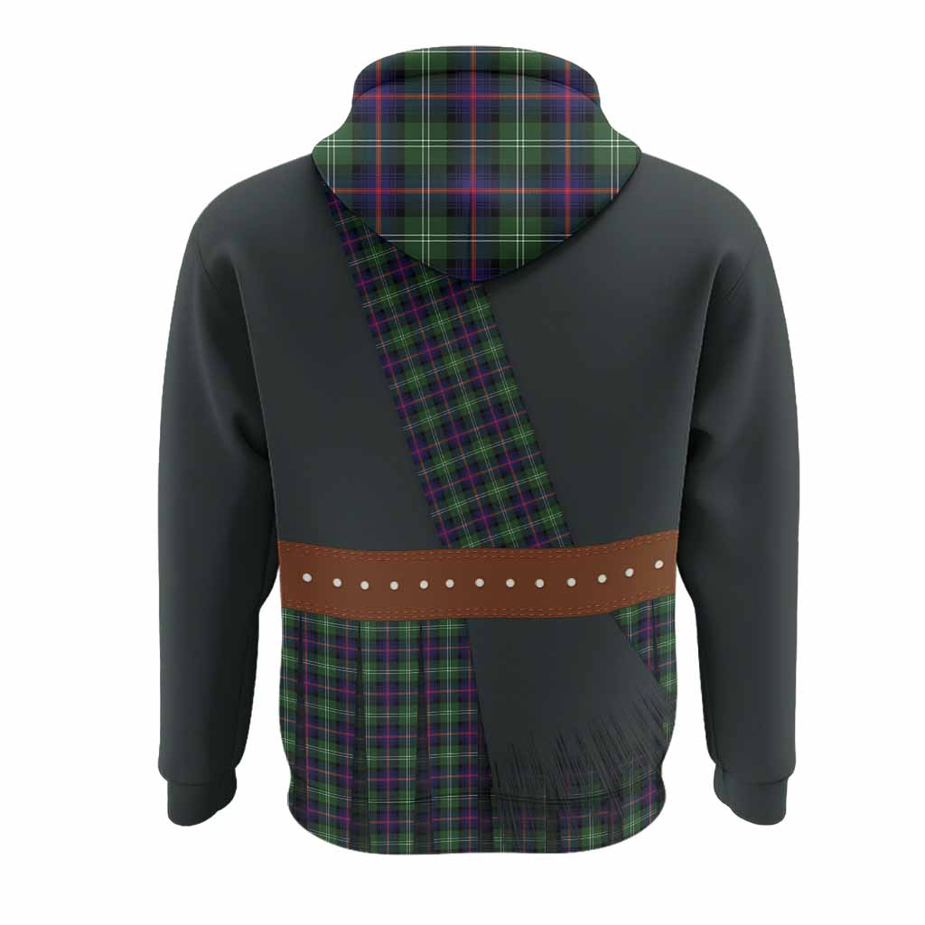 Sutherland Tartan Crest Hoodie Kilt Costume Style