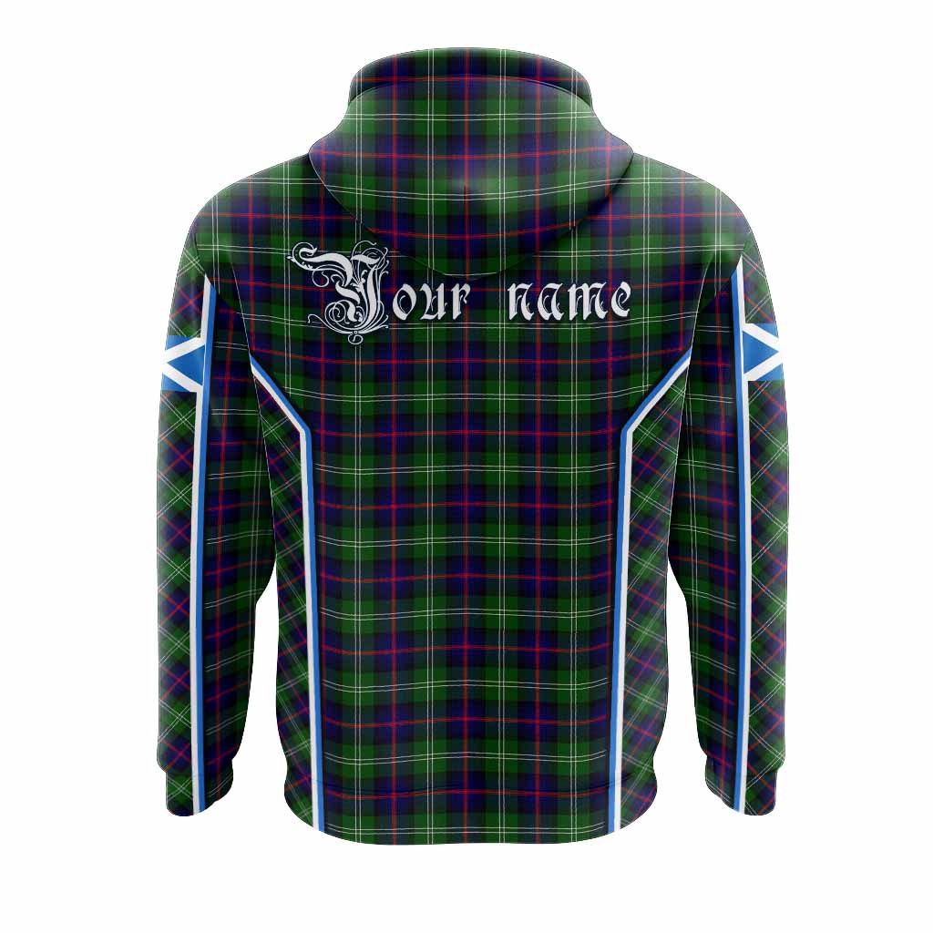 Sutherland Tartan Crest Hoodie Scotland Coat of Arm Flag Style - Tartan Vibes Clothing