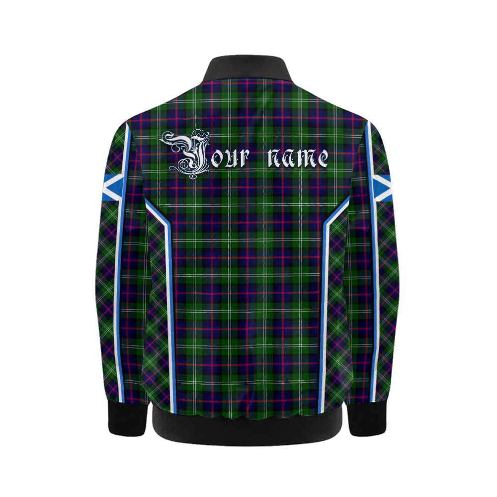 Sutherland Tartan Crest Kid Bomber Jacket Scotland Coat of Arm Flag Style - Tartan Vibes Clothing