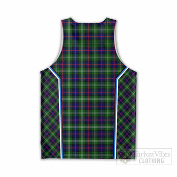 Sutherland Tartan Crest Men Tank Top Scotland Coat of Arm Flag Style