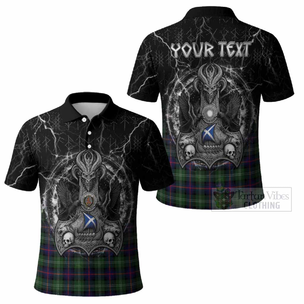 Sutherland Tartan Crest Polo Shirt Celtic Odin's Raven Legacy