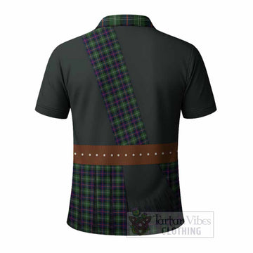 Sutherland Tartan Crest Polo Shirt Kilt Costume Style