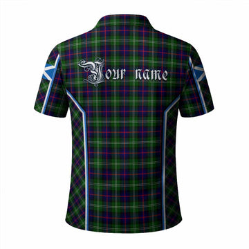 Sutherland Tartan Crest Polo Shirt Scotland Coat of Arm Flag Style - Tartan Vibes Clothing