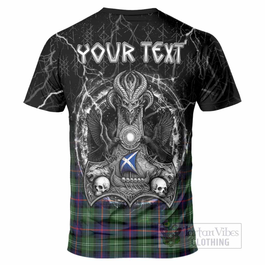 Sutherland Tartan Crest T-Shirt Celtic Odin's Raven Legacy