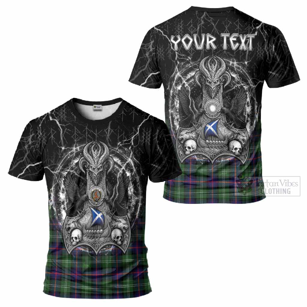 Sutherland Tartan Crest T-Shirt Celtic Odin's Raven Legacy