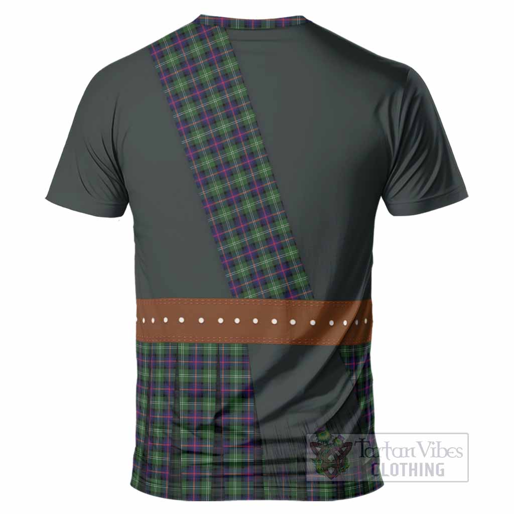 Sutherland Tartan Crest T-Shirt Kilt Costume Style
