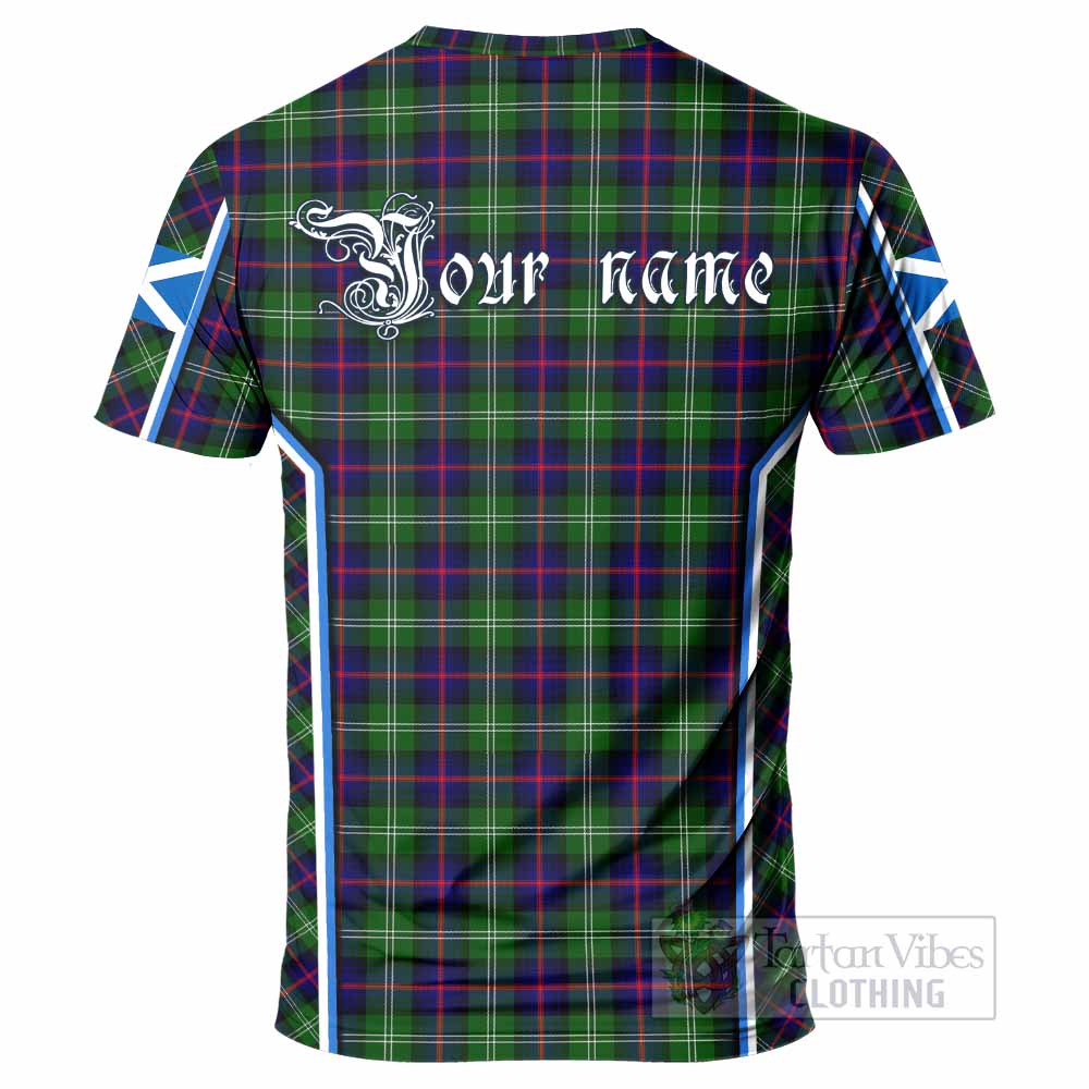 Sutherland Tartan Crest T-shirt Scotland Coat of Arm Flag Style - Tartan Vibes Clothing