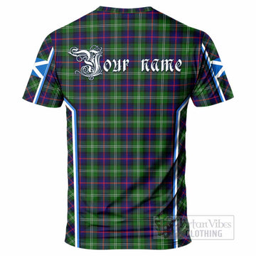 Sutherland Tartan Crest T-shirt Scotland Coat of Arm Flag Style - Tartan Vibes Clothing