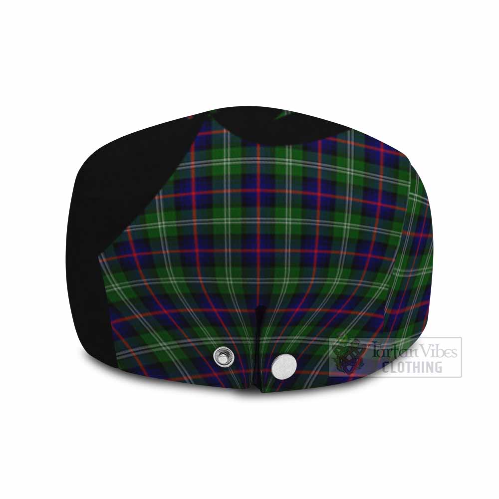 Sutherland Tartan Family Crest Flat Cap, Jeff Cap Scotland Thistle Floral