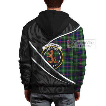 Sutherland Tartan Family Crest Hoodie Celtic Scottish Thistle Floral