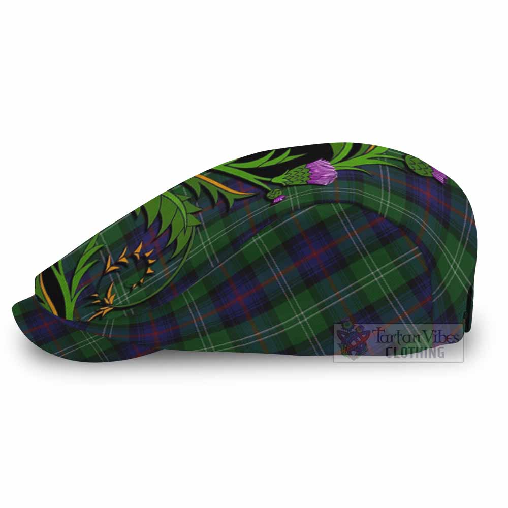 Sutherland Tartan Flat Cap, Jeff Cap Scottish Thistle Pride Heritage Art - Tartan Vibes Clothing