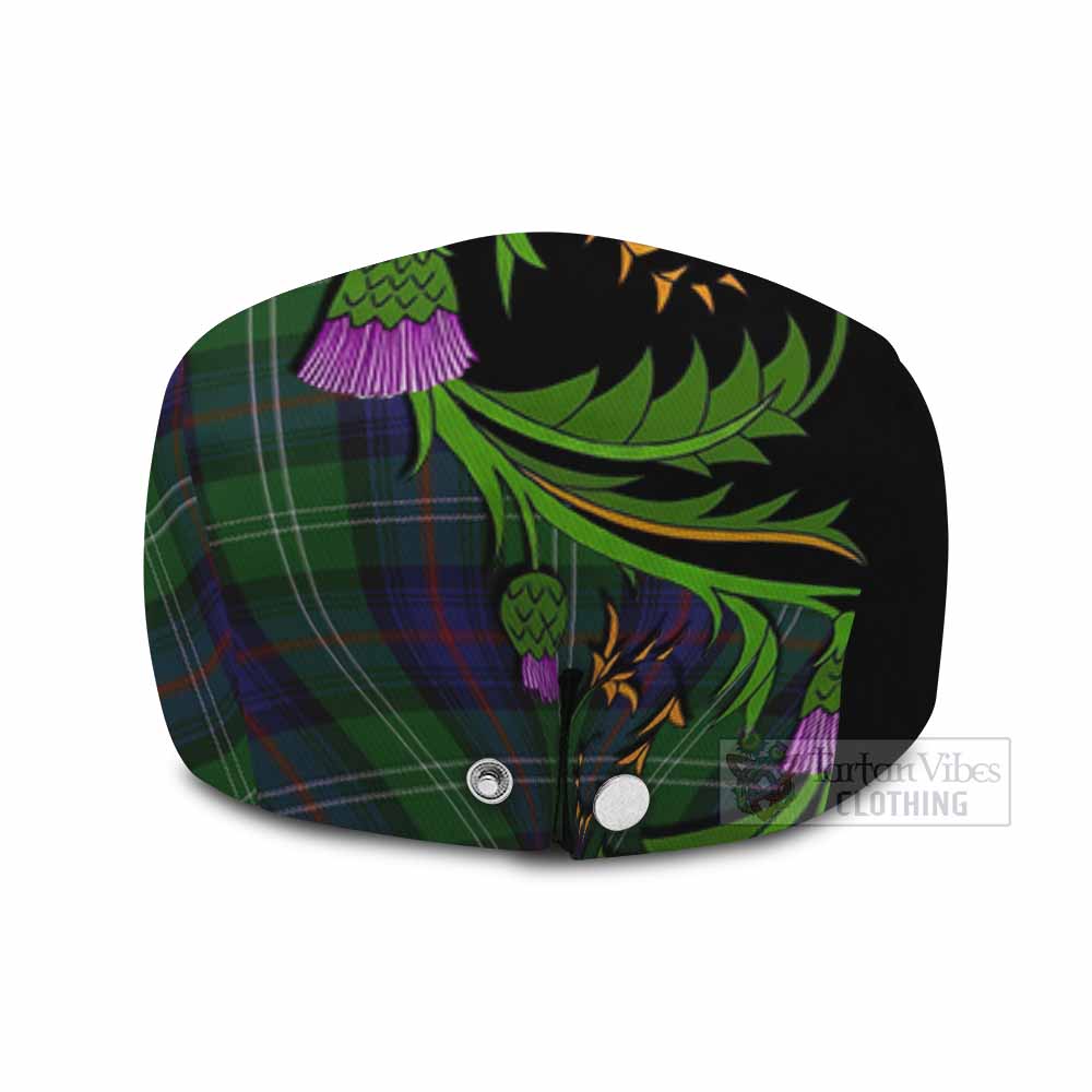 Sutherland Tartan Flat Cap, Jeff Cap Scottish Thistle Pride Heritage Art - Tartan Vibes Clothing