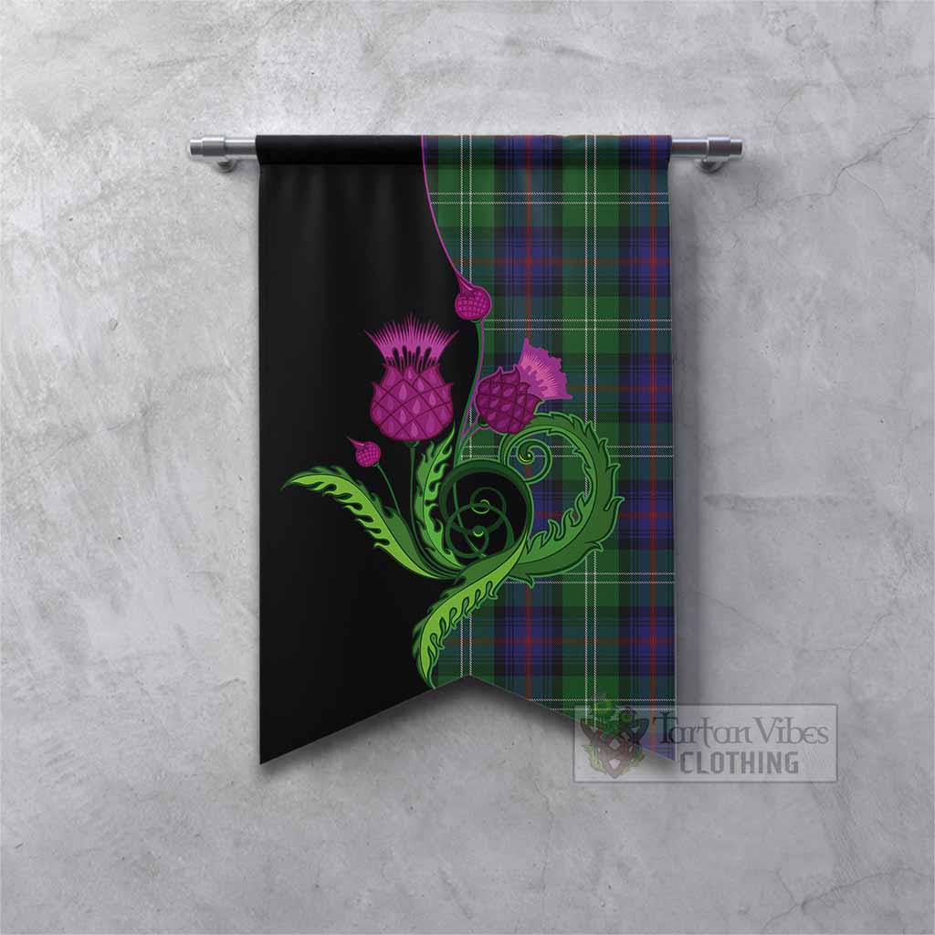 Sutherland Tartan Gonfalon Traditional Scottish Thistle Fishtail - Tartan Vibes Clothing
