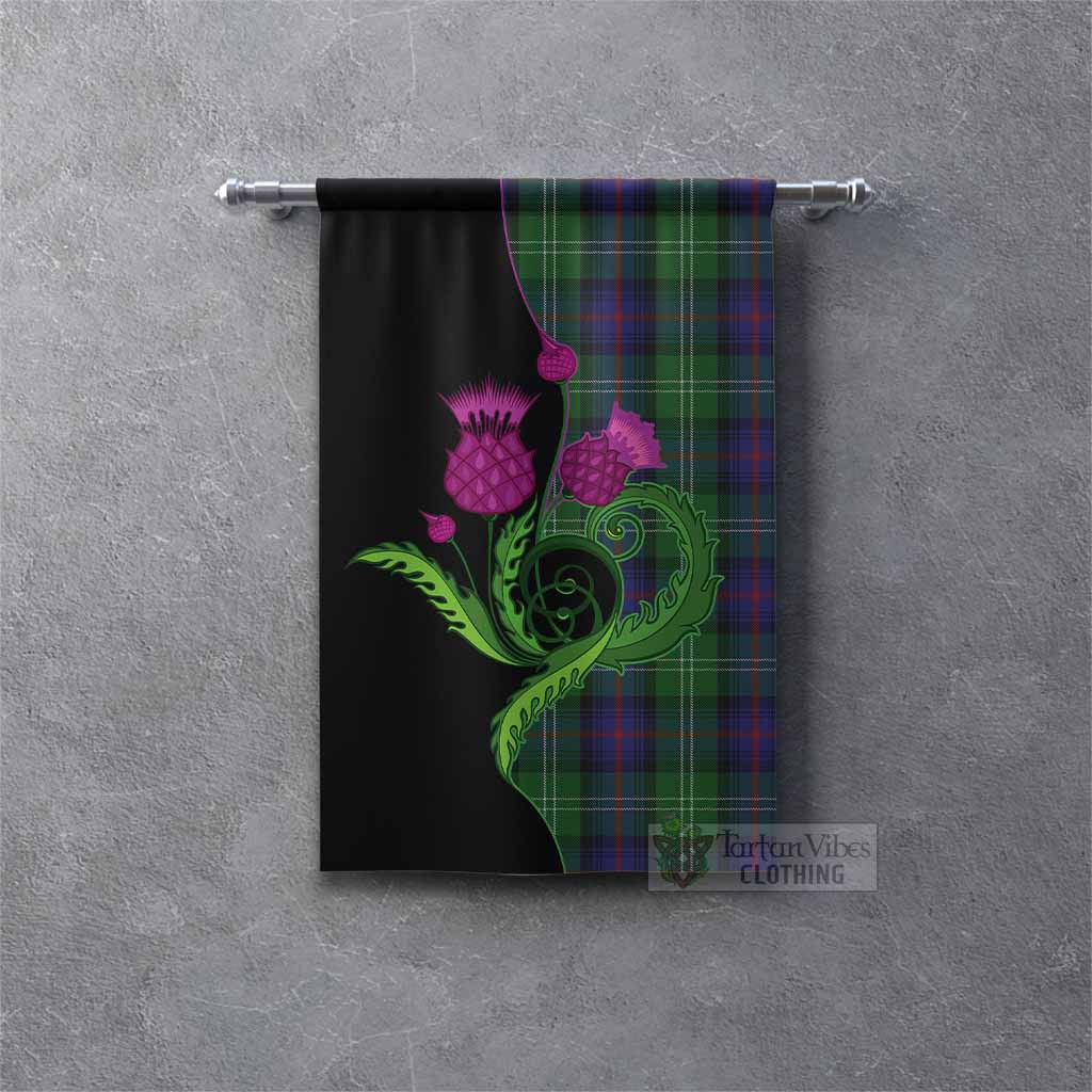 Sutherland Tartan Gonfalon Traditional Scottish Thistle Rectangle - Tartan Vibes Clothing