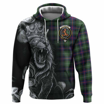 Sutherland Tartan Hoodie Roaring Lion Heritage