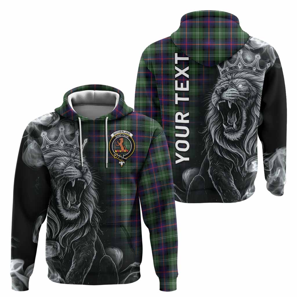 Sutherland Tartan Hoodie Roaring Lion Heritage
