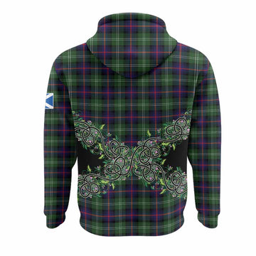 Sutherland Tartan Hoodie Thistle Scottish Spirit