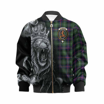 Sutherland Tartan Kid Bomber Jacket Roaring Lion Heritage