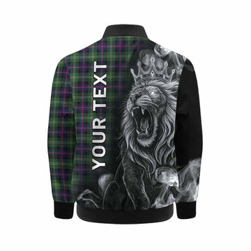 Sutherland Tartan Kid Bomber Jacket Roaring Lion Heritage