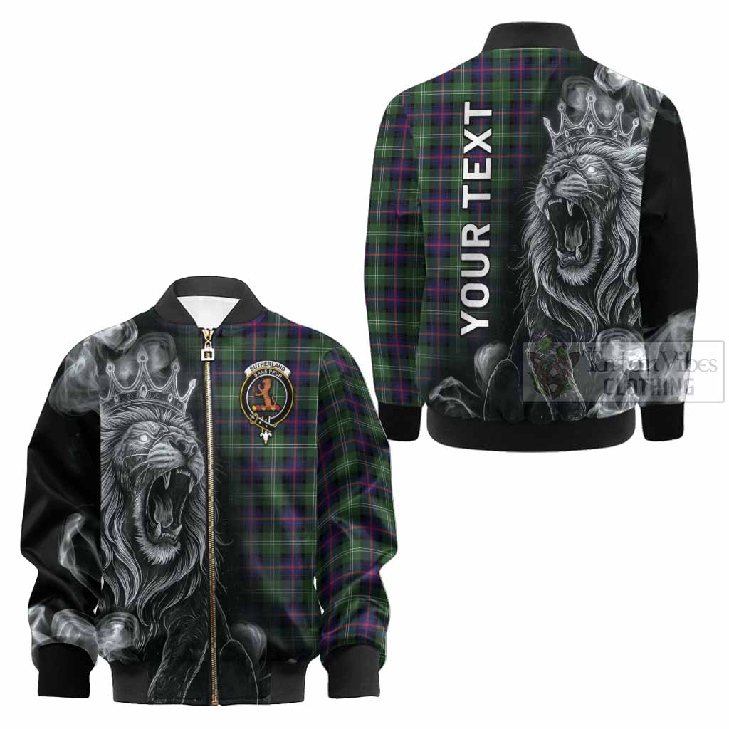 Sutherland Tartan Kid Bomber Jacket Roaring Lion Heritage