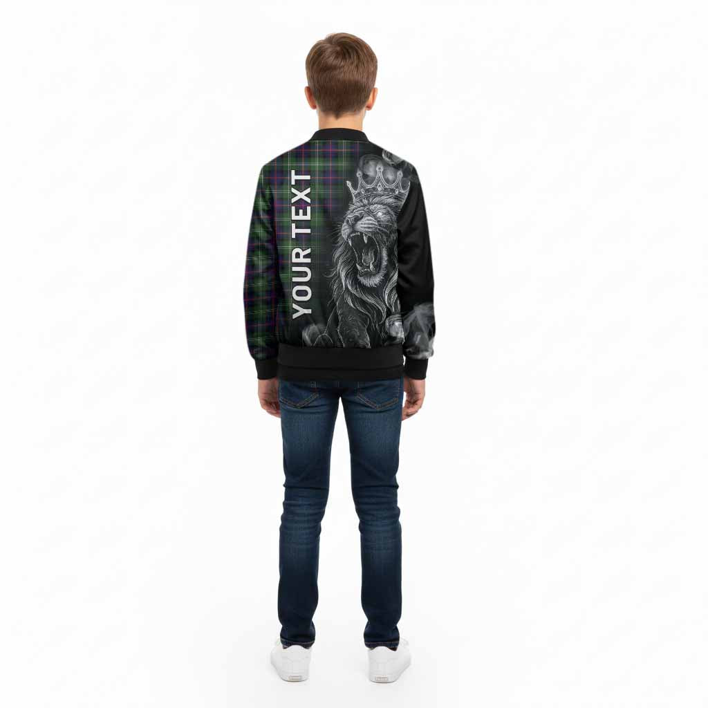 Sutherland Tartan Kid Bomber Jacket Roaring Lion Heritage