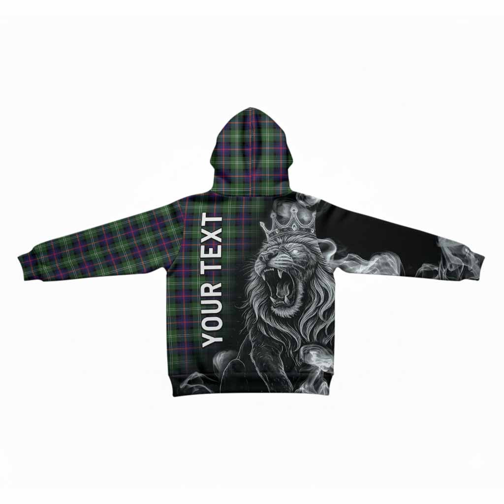 Sutherland Tartan Kid Hoodie Roaring Lion Heritage