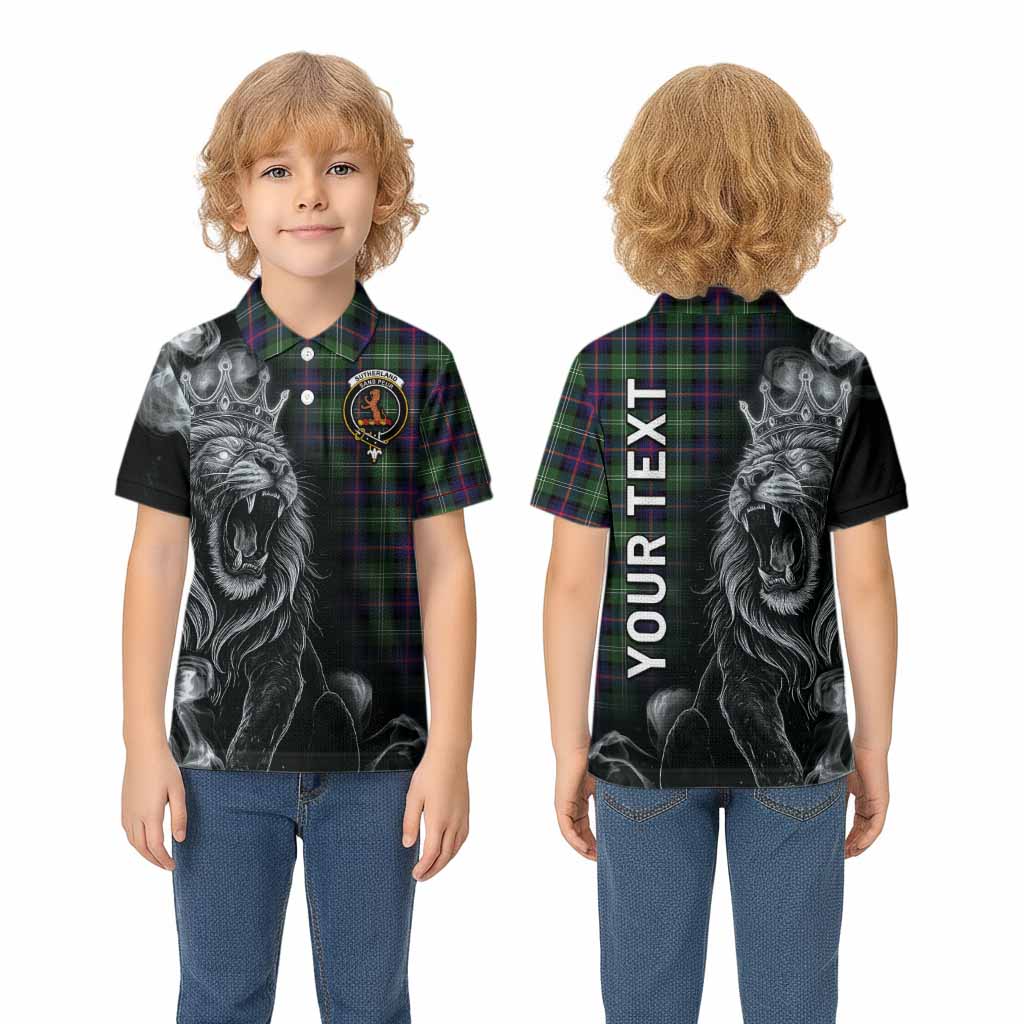 Sutherland Tartan Kid Polo Shirt Roaring Lion Heritage