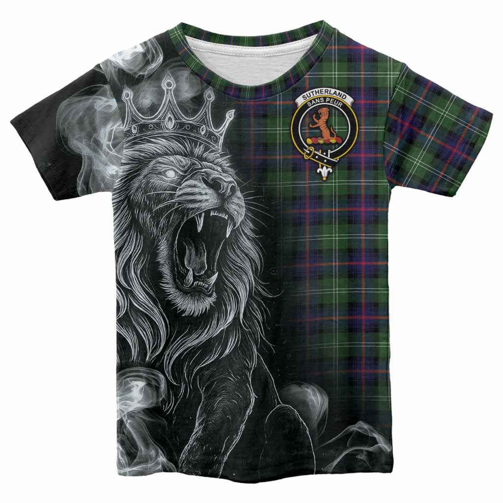 Sutherland Tartan Kid T-shirt Roaring Lion Heritage