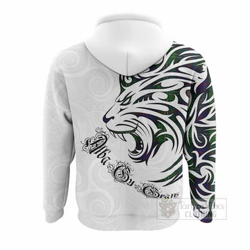 Sutherland Tartan Lion Roar Hoodie Alba Gu Brath with Celtic Motifs