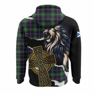 Sutherland Tartan Scottish Hoodie Lion Celtic Heritage