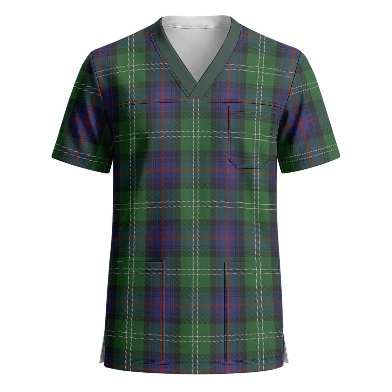 Sutherland Tartan Scrub Top - Tartan Vibes Clothing