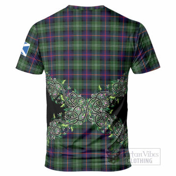 Sutherland Tartan T-Shirt Thistle Scottish Spirit