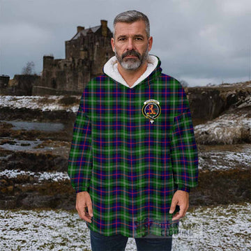 Sutherland Tartan Wearable Blanket with Family Crest - Tartan Vibes Clothing