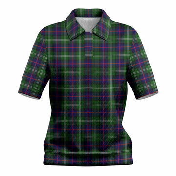 Sutherland Tartan Women’s Polo Sweater Top