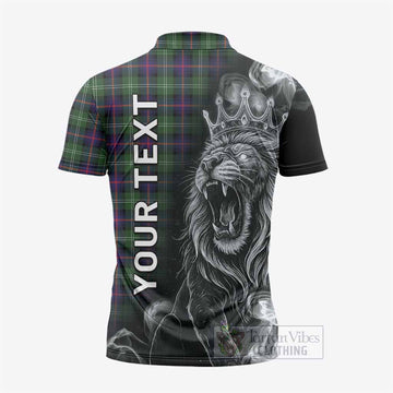Sutherland Tartan Zipper Polo Shirt Roaring Lion Heritage