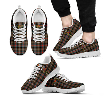 Sutherland Weathered Tartan Sneakers with Family Crest