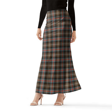 Sutherland Weathered Tartan Womens Full Length Skirt