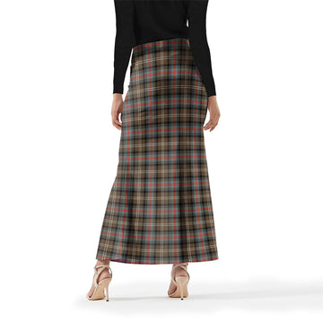 Sutherland Weathered Tartan Womens Full Length Skirt