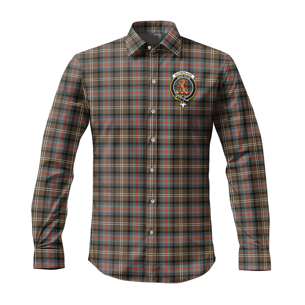 sutherland-weathered-tartan-long-sleeve-button-up-shirt-with-family-crest