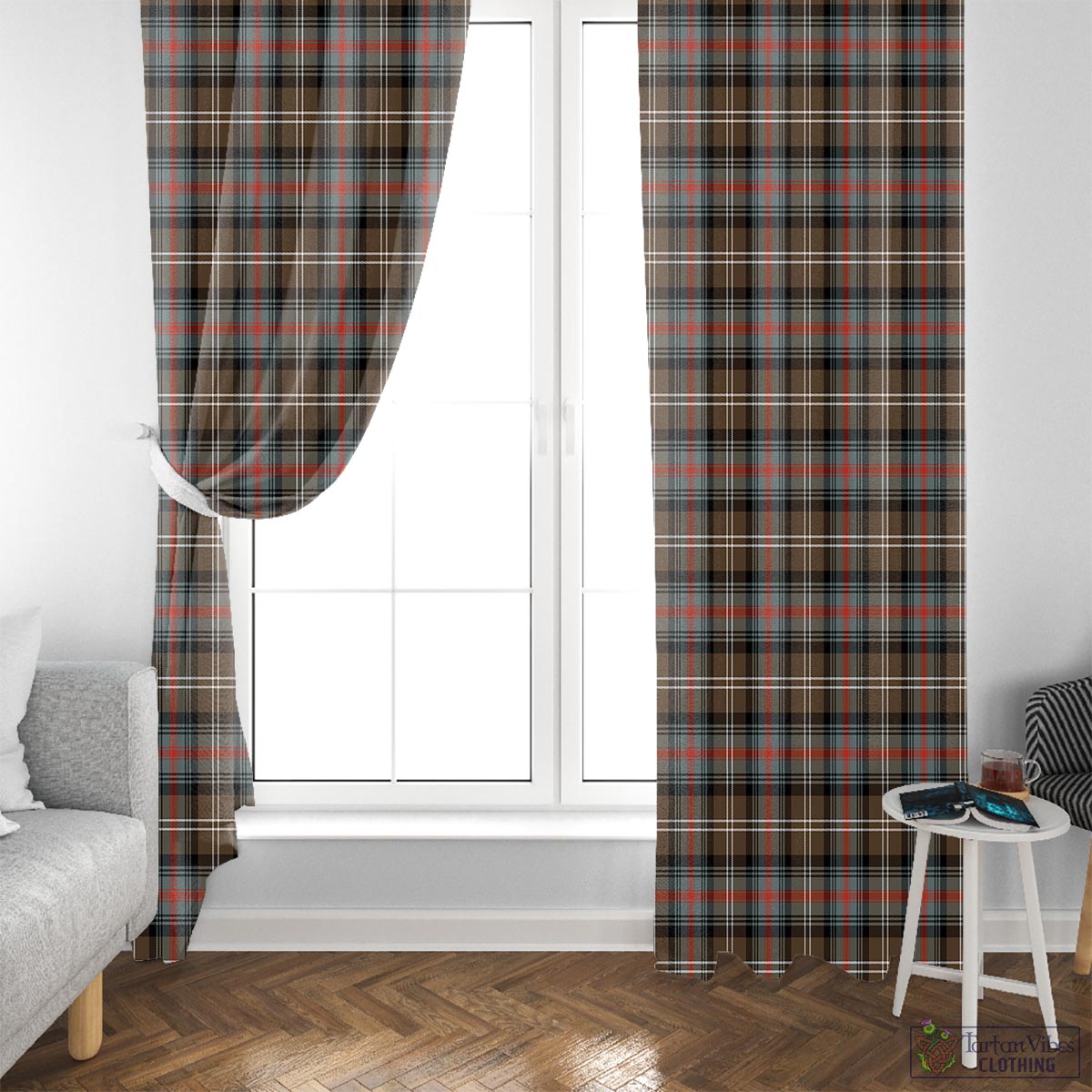 Sutherland Weathered Tartan Window Curtain