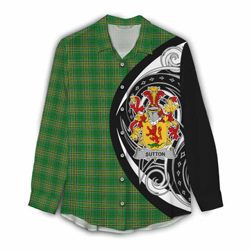 Sutton Irish Clan Women's Casual Shirt Celtic Circle Style Female - Tartan Vibes Clothing