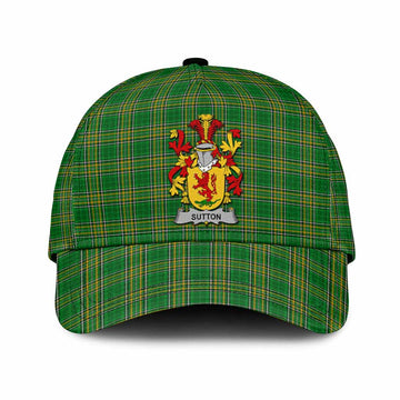 Sutton Irish Clan Tartan Classic Cap with Coat of Arms