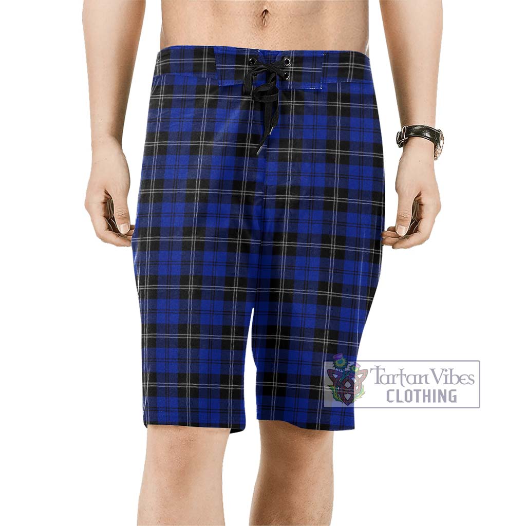 Swan Tartan Men's Board Shorts Men - Tartan Vibes Clothing
