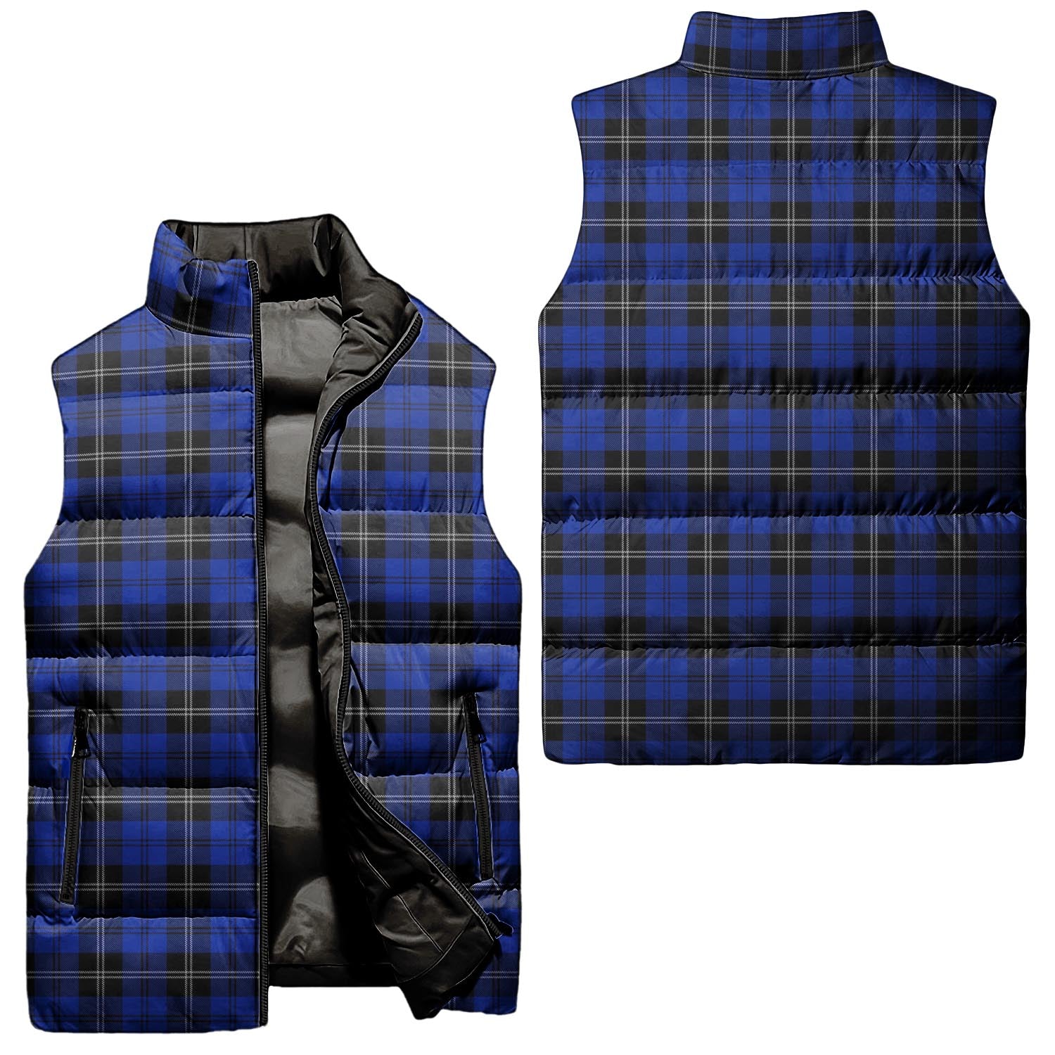 Swan Tartan Sleeveless Puffer Jacket Unisex - Tartanvibesclothing