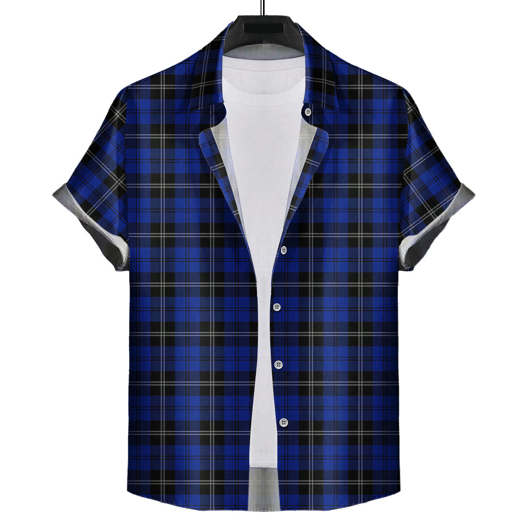 swan-tartan-short-sleeve-button-down-shirt